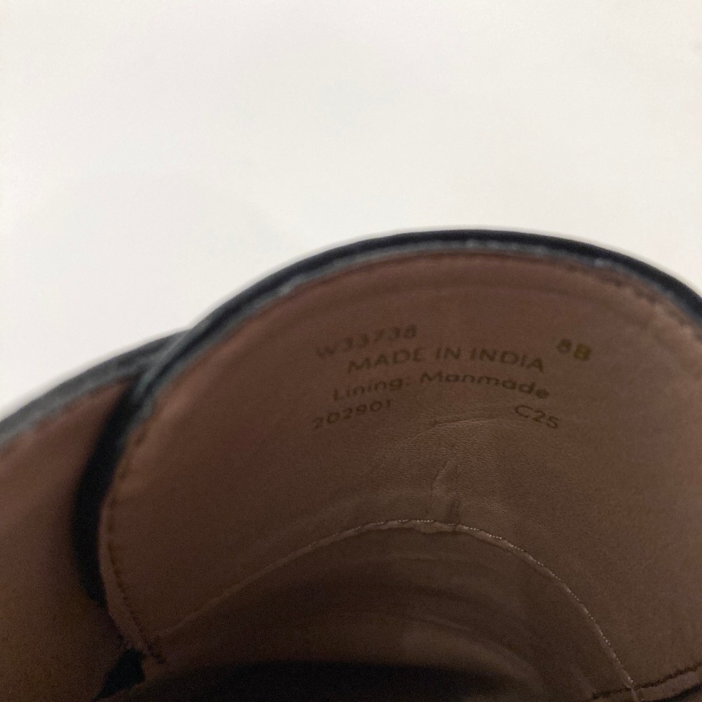 Cole Haan Carlitta Monk Strap Lug Sole Oxford Loafers Black Leather Womens 8B - Picture 7 of 11